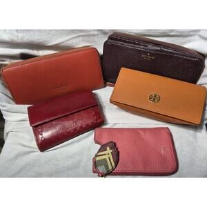 4Wallets And 1 Glasses Case Tory Cole Hann Fossil Reaction Kenneth Cole Used